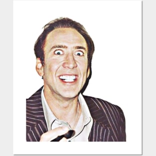Crazy Nic Cage Posters and Art